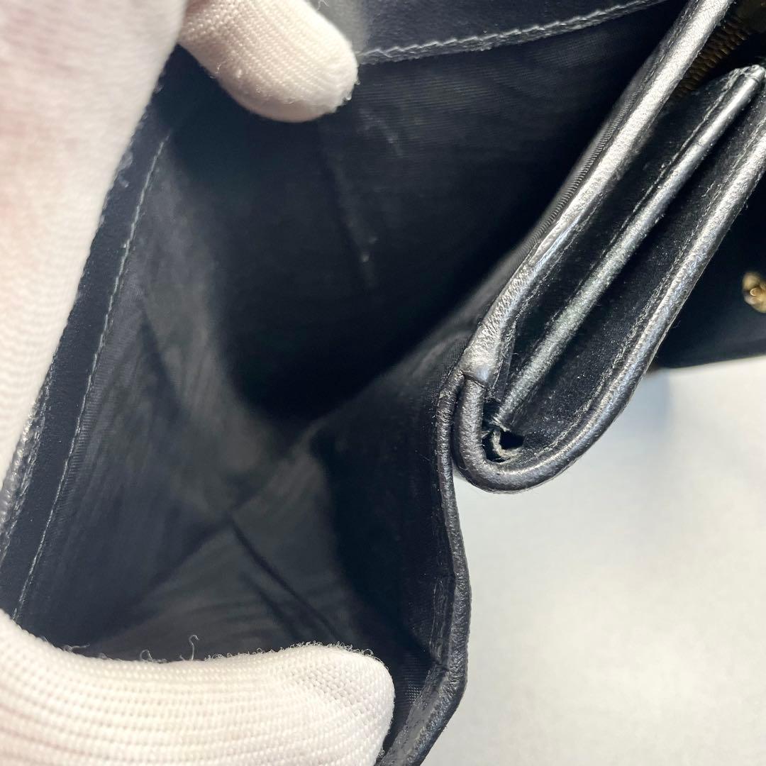 A*3様 美品✨MIU MIU 三つ折り財布 マテラッセ ゴールドロゴ ビジュー