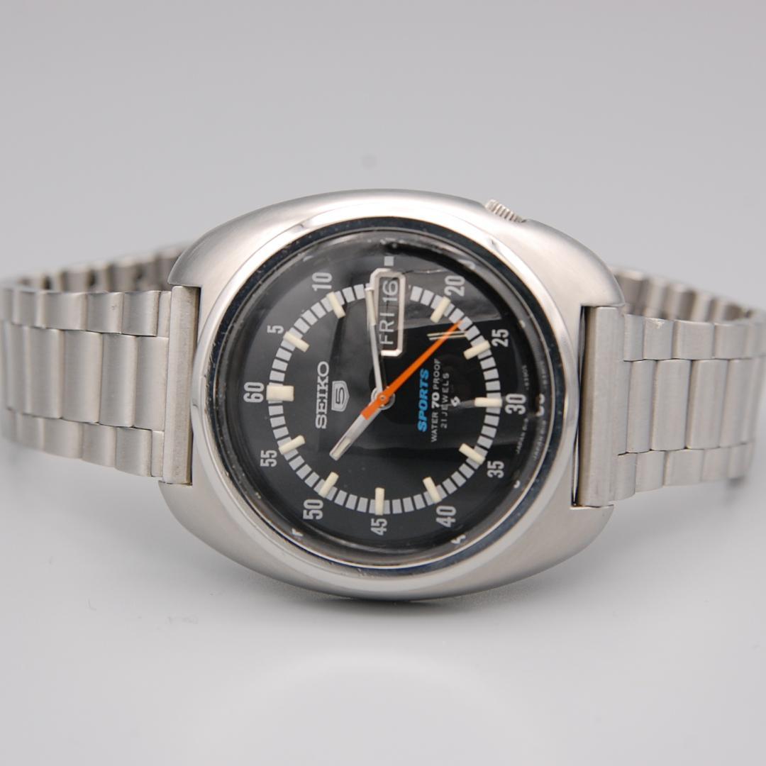 【ＯＨ済み】セイコー ファイブスポーツ 自動巻時計　アンティーク【美品】