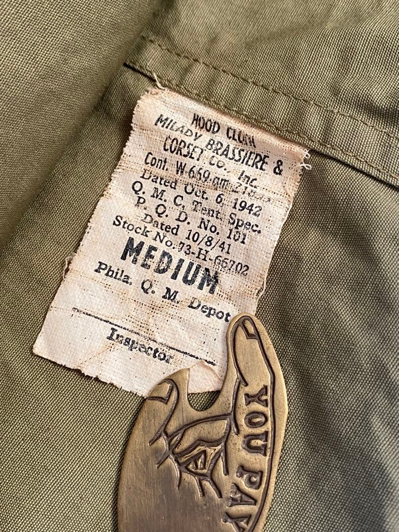 【Deadstock】40s us army ww2 コットン　防寒マスク