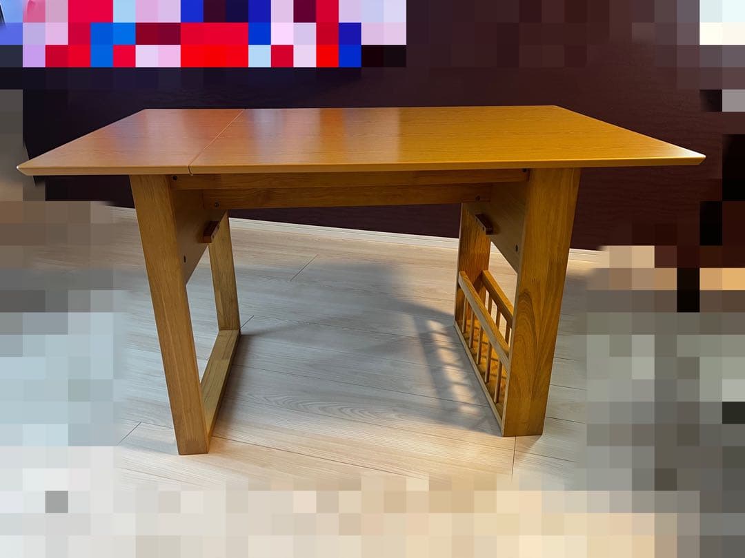 【引き取り限定】ニトリ　伸長式ダイニングテーブル3点セット