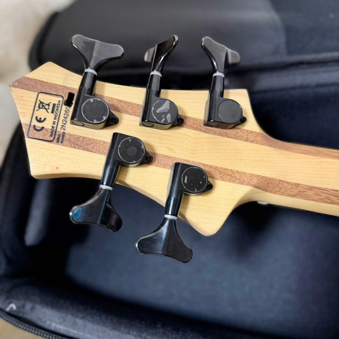 Sire M5 Ash-5NT エレキベース 専用ケース付 軽量