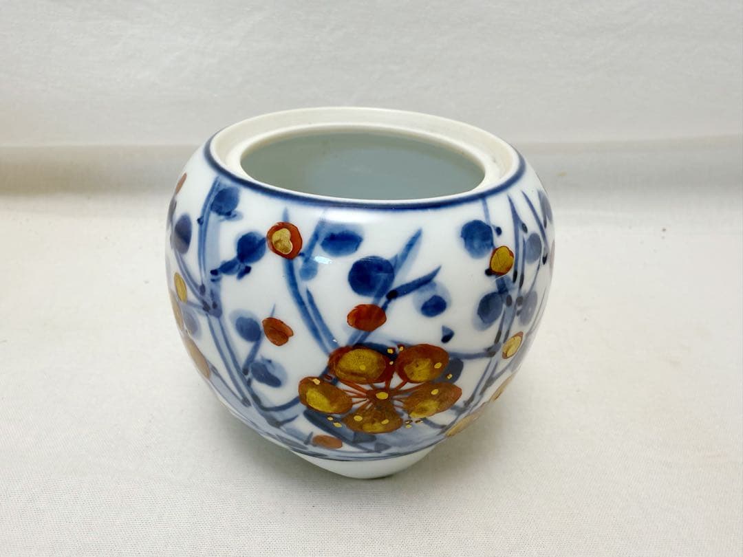 未使用 香道具 人間国宝 篠田義一作 梅花 香炉 底印 共箱