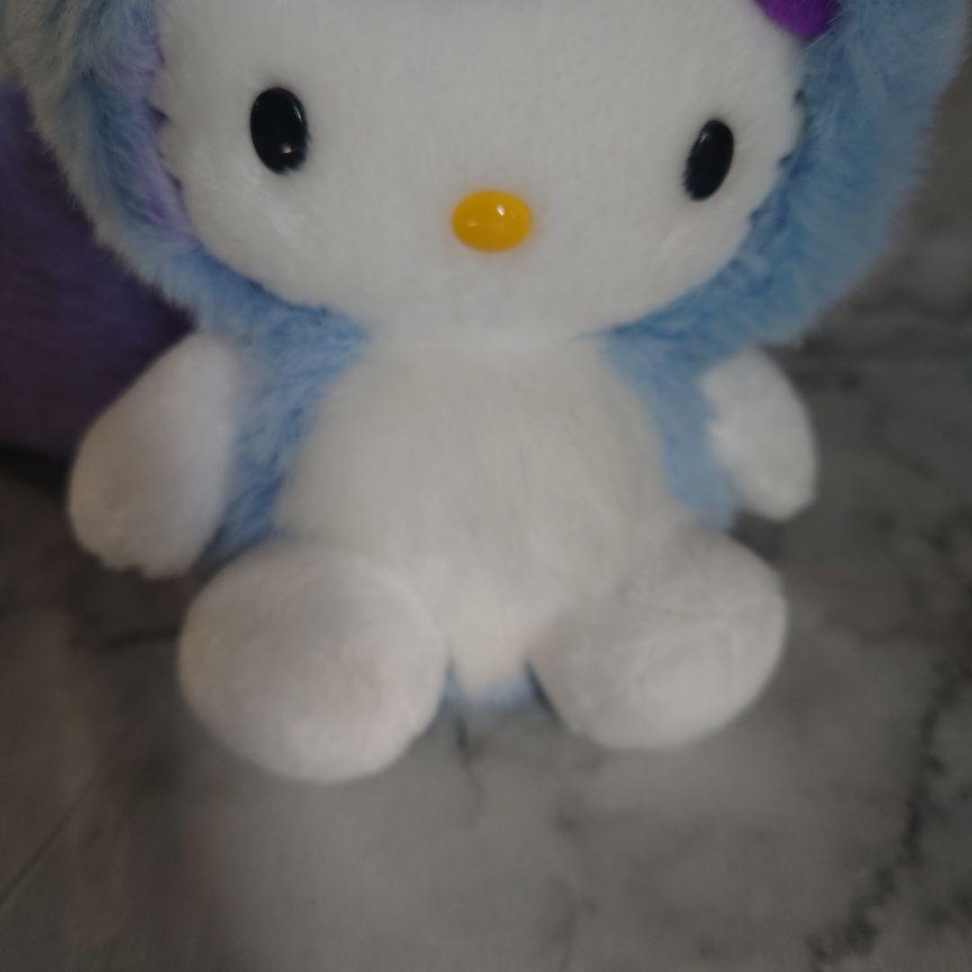 サンリオ　キティちゃん　北海道限定　ラベンダーキタキツネぬいぐるみ