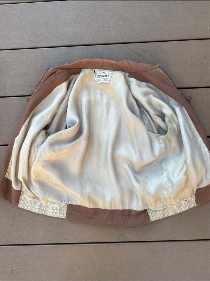 50s ギャバジンジャケット　ギャバジャン　レーヨン　ロカビリー　ヴィンテージ