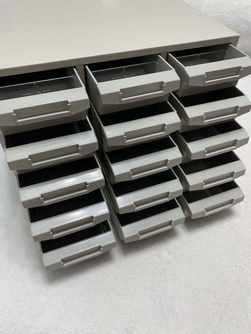 TRUSCO中山 バンラックケース B型 3列5段 B-35-NG ネオグレー