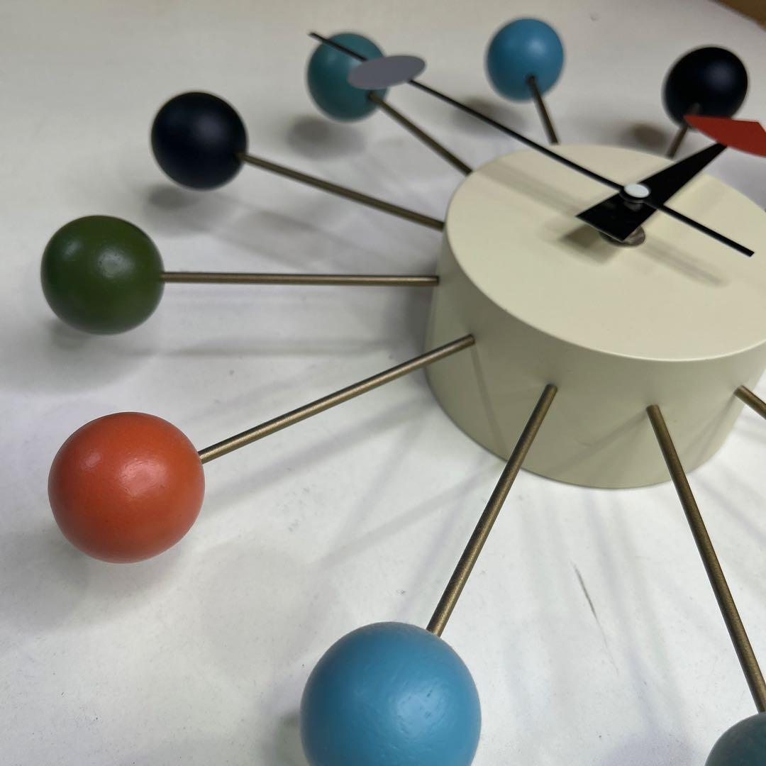 5735【程度良好】ボール・クロック 正規ライセンス品 ジョージ・ネルソン