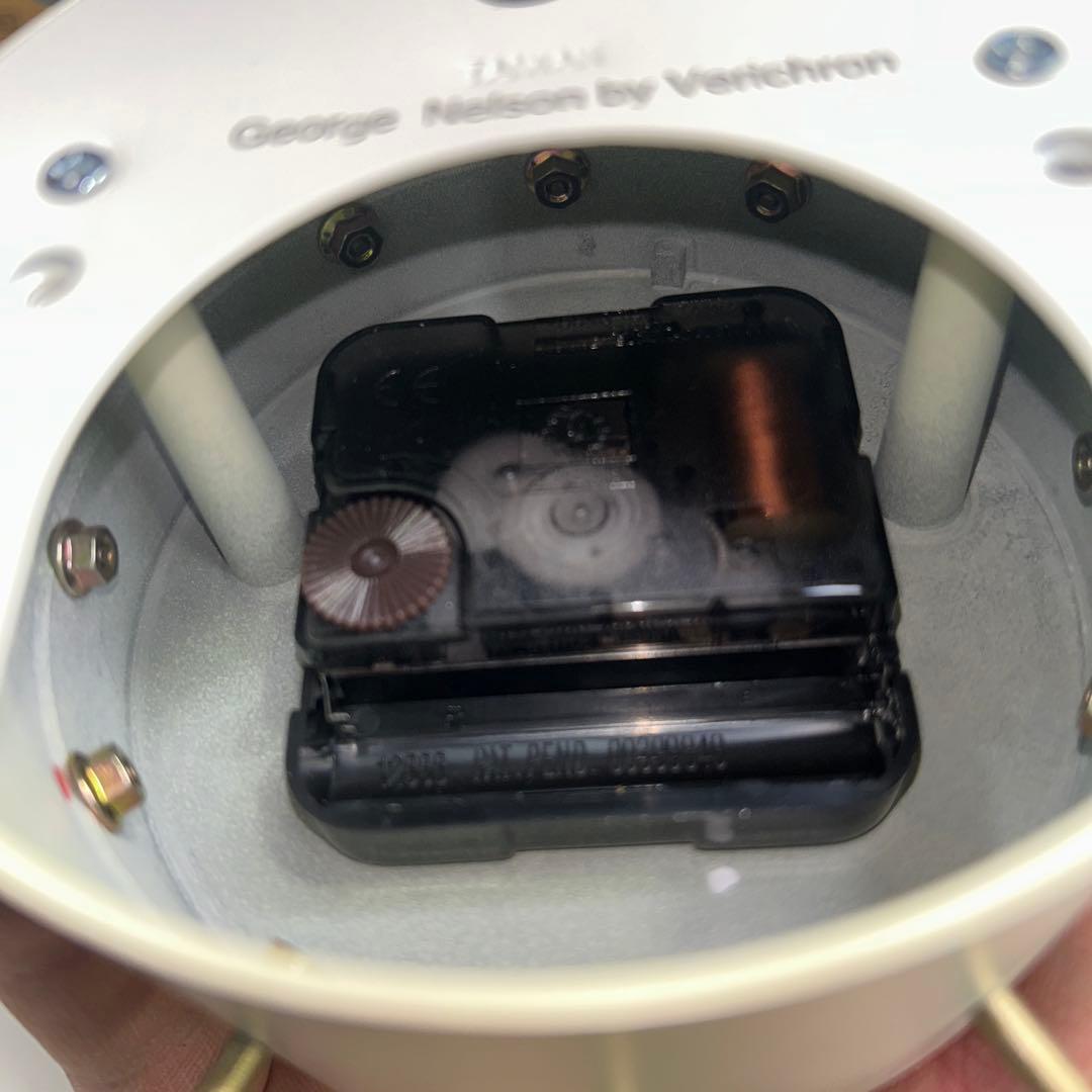 5735【程度良好】ボール・クロック 正規ライセンス品 ジョージ・ネルソン