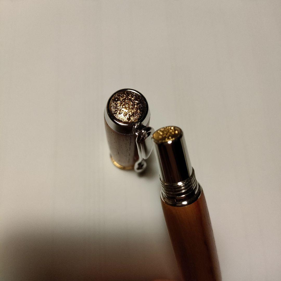 スティロアート軽井沢 万年筆 14k ピンクリボン運動応援チューリップウッド