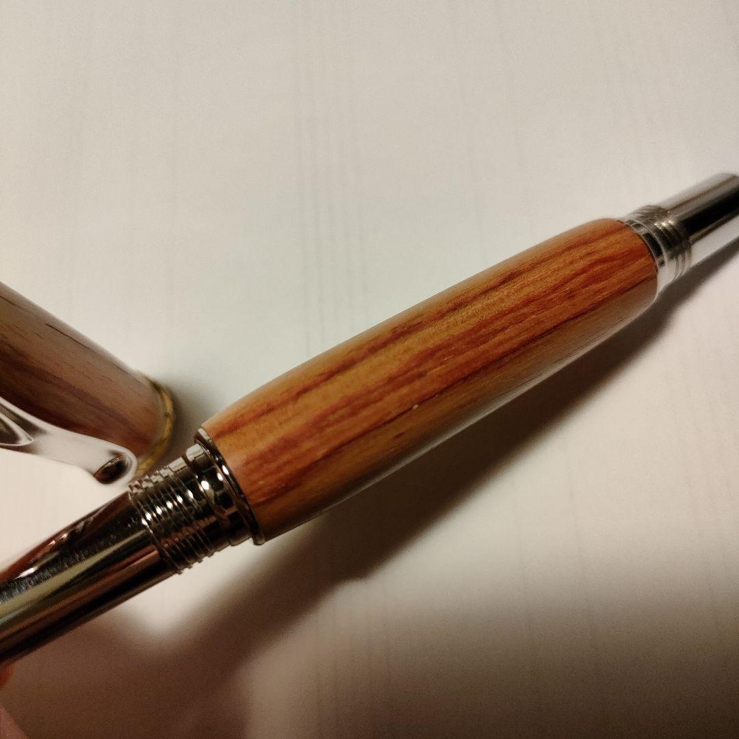 スティロアート軽井沢 万年筆 14k ピンクリボン運動応援チューリップウッド