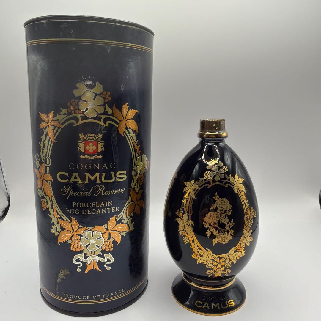 【未開栓】CAMUS スペシャルリザーブ　エッグデキャンタ陶器ボトル