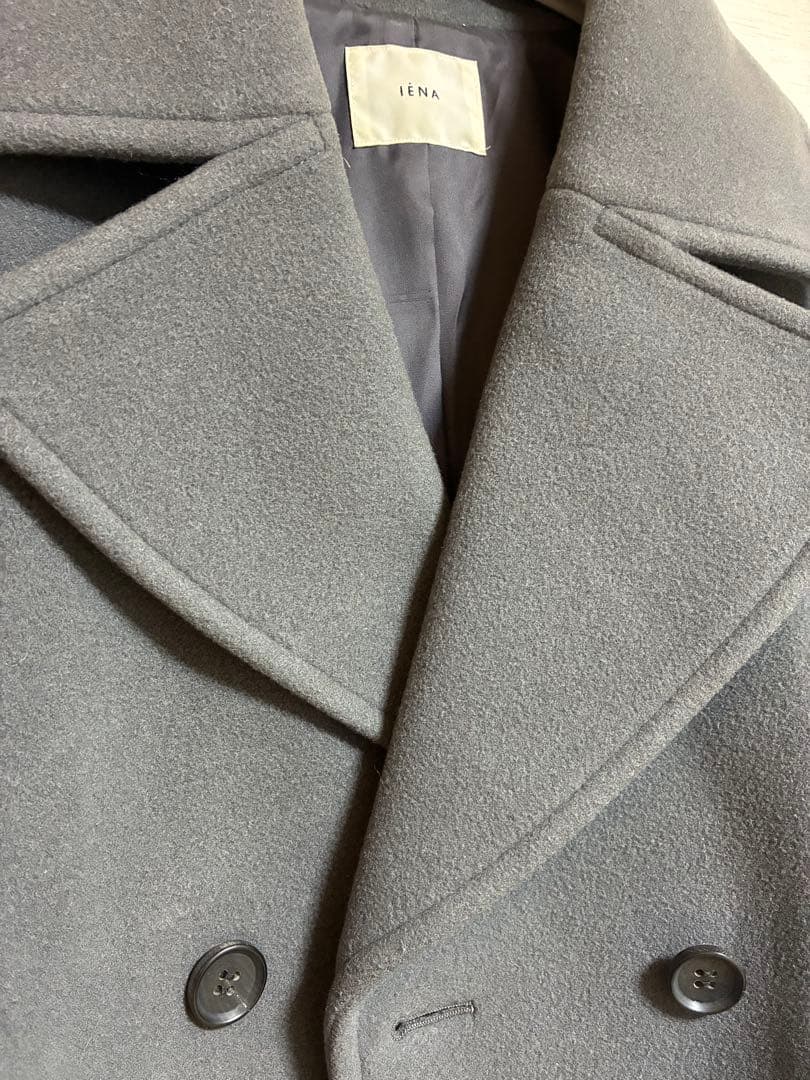 IENA ダブルモッサコート　グレー　38