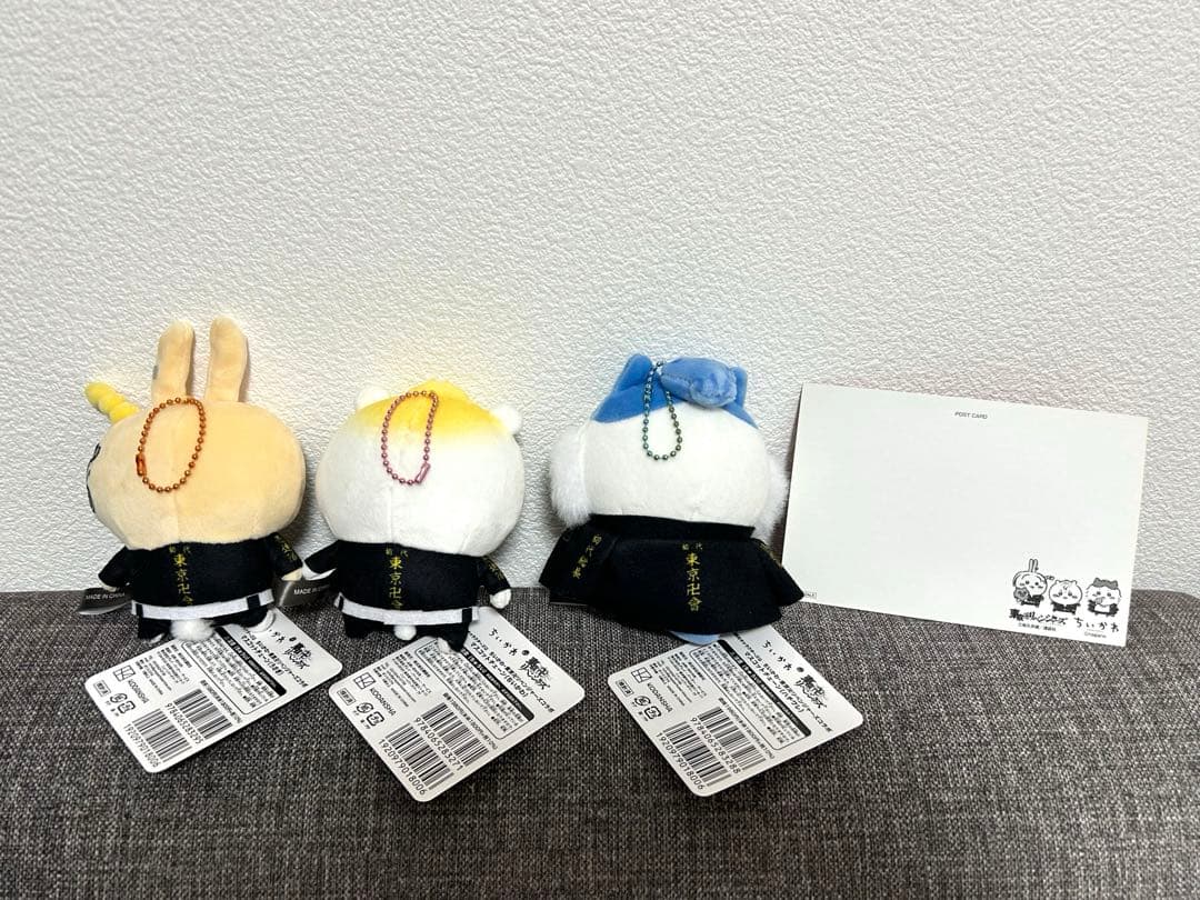 ちいかわ東京リベンジャーズコラボ マスコットチェーン 3種 東リべ 血威華我