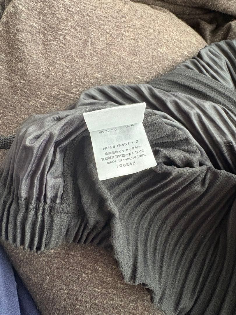 ISSEY MIYAKE プリーツパンツ サイズ2 ブラック