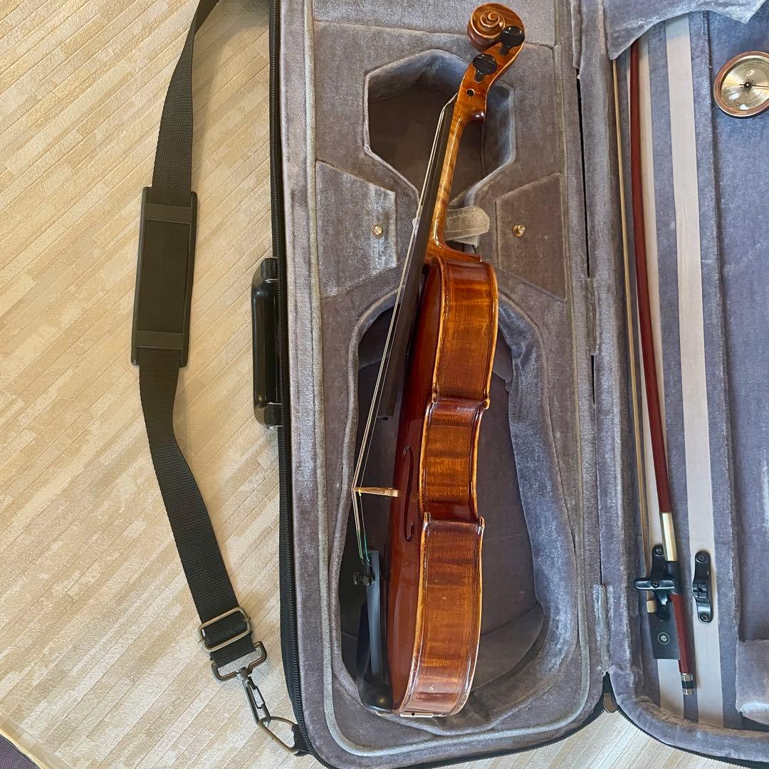 1/4 バイオリン 6点セット　本体 ケース　弓　肩あて　松ヤニ　楽譜留クリップ