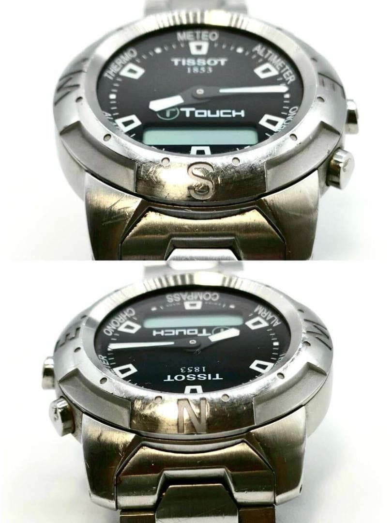 TISSOT 腕時計 T-TOUCH アナデジ クォーツ ブラック文字盤 QZ