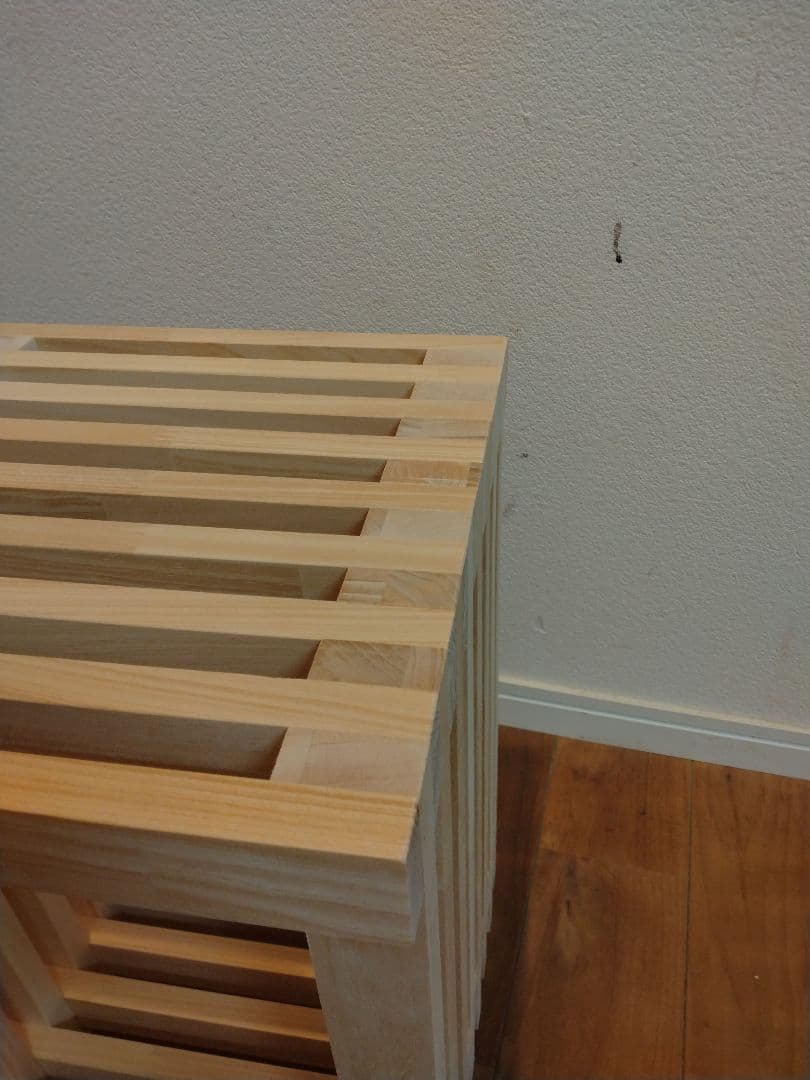 木製　ハンドメイド　オーダー　格子型　ロの字　棚シェルフ　ラック　ベンチ　水槽台