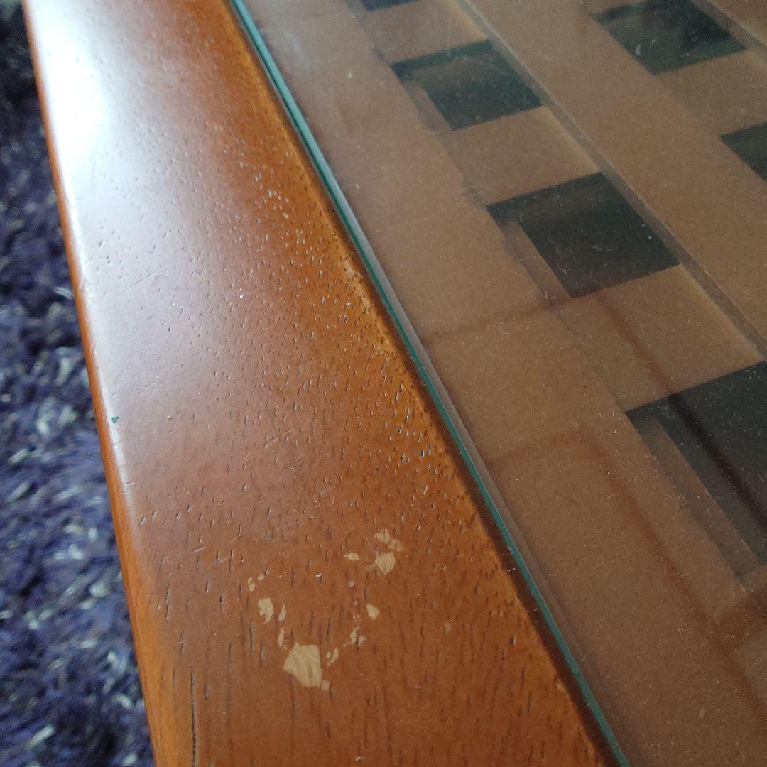 木製ガラストップこたつテーブル アジアンテイスト 正方形炬燵