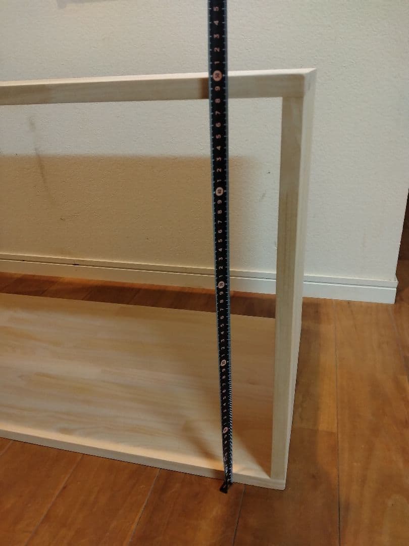 木製　ハンドメイド　オーダー　ロの字　棚　シェルフ　ラック　水槽台　テレビ台