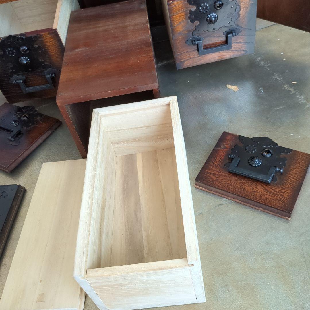 れいちゃん 箪笥 古材 古金具 引き出し 隠し箱 手提げ 飾り棚