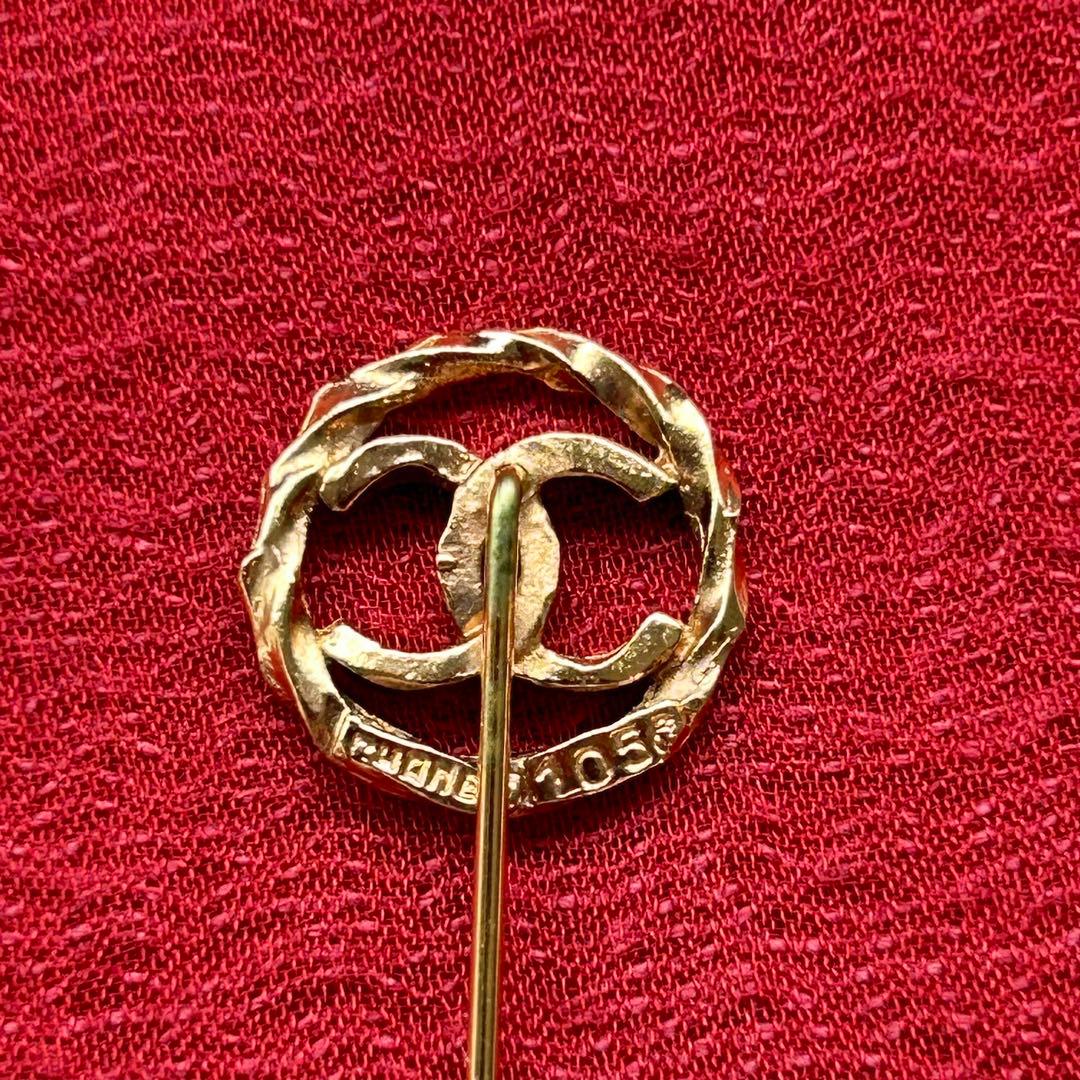 [CHANEL] シャネル ココマーク ブローチ ビンテージ ピン