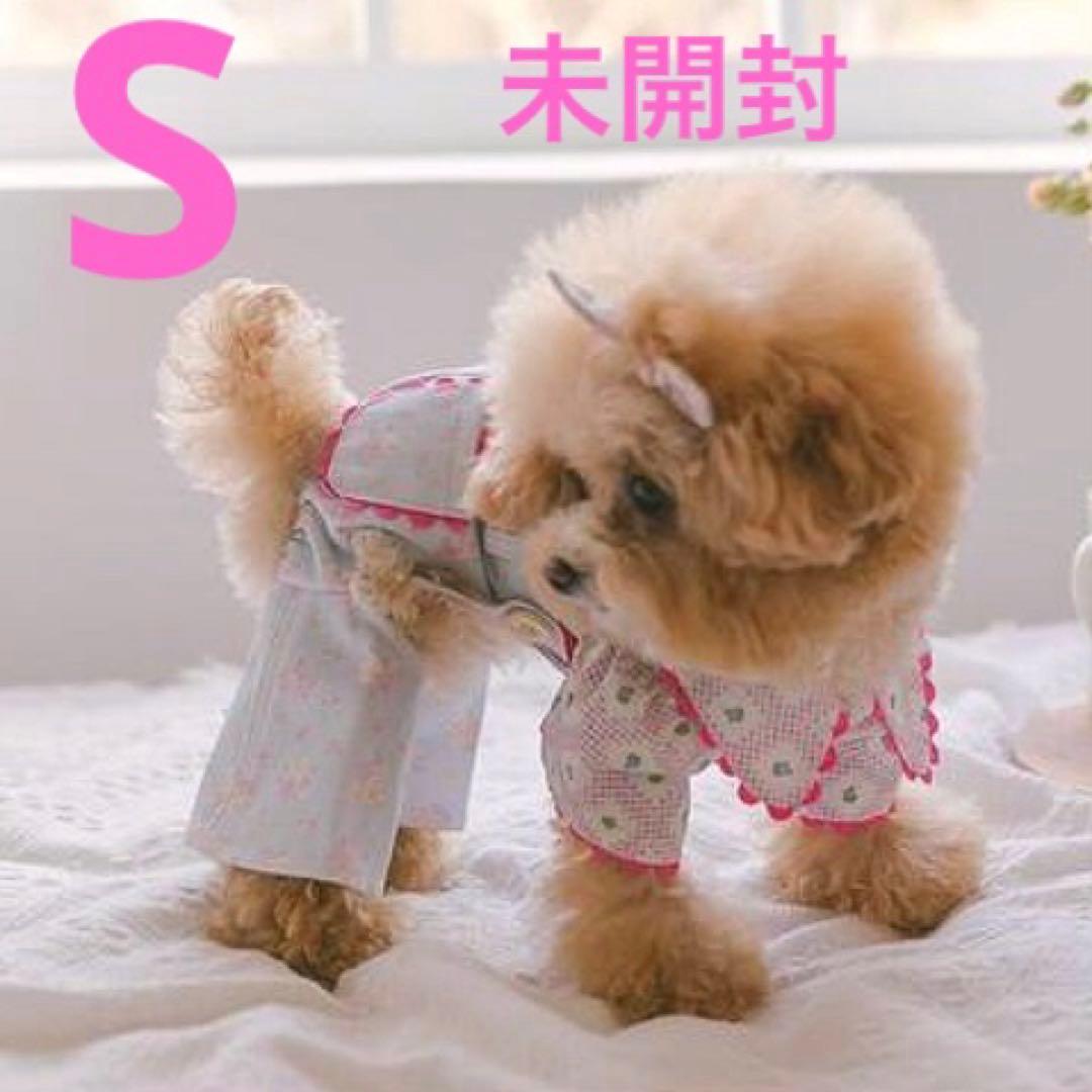 rolling pepe フローラル デニムサロペット ロンパース 花柄 ピンク