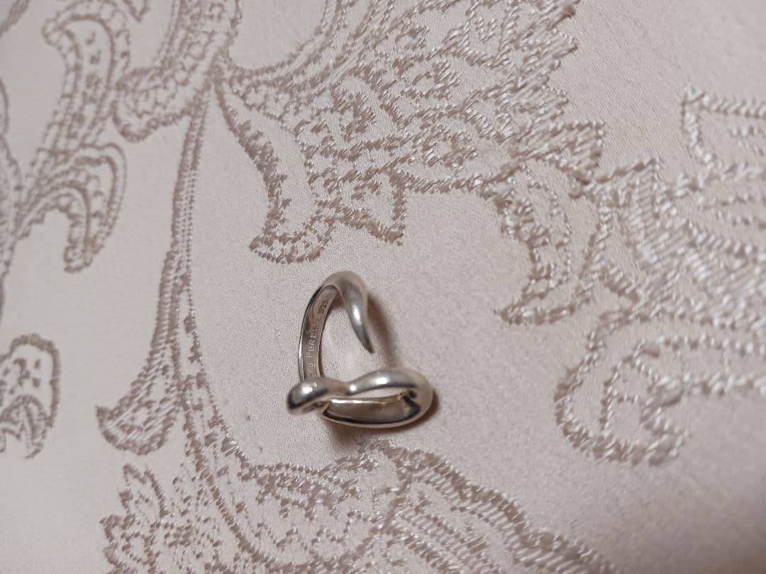 ティファニー　オープンハート　 シルバー　リング　7号