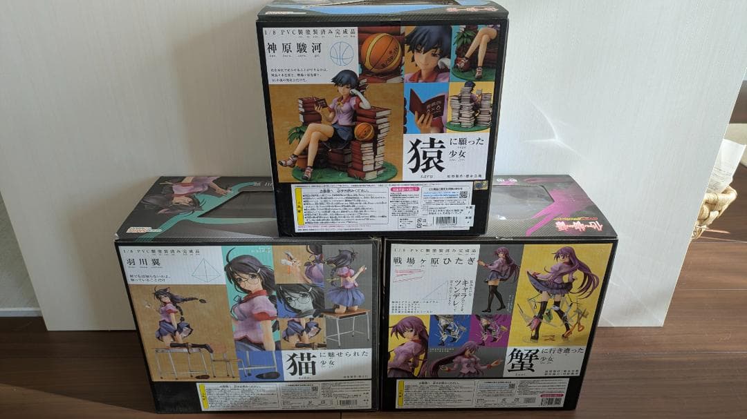 グッドスマイルカンパニー 1/8 化物語 3体セット（戦場ヶ原/神原/羽川）