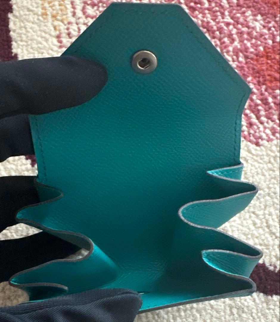 HERMES エルメス　ケース　ルヴァンキャトル　ターコイズ