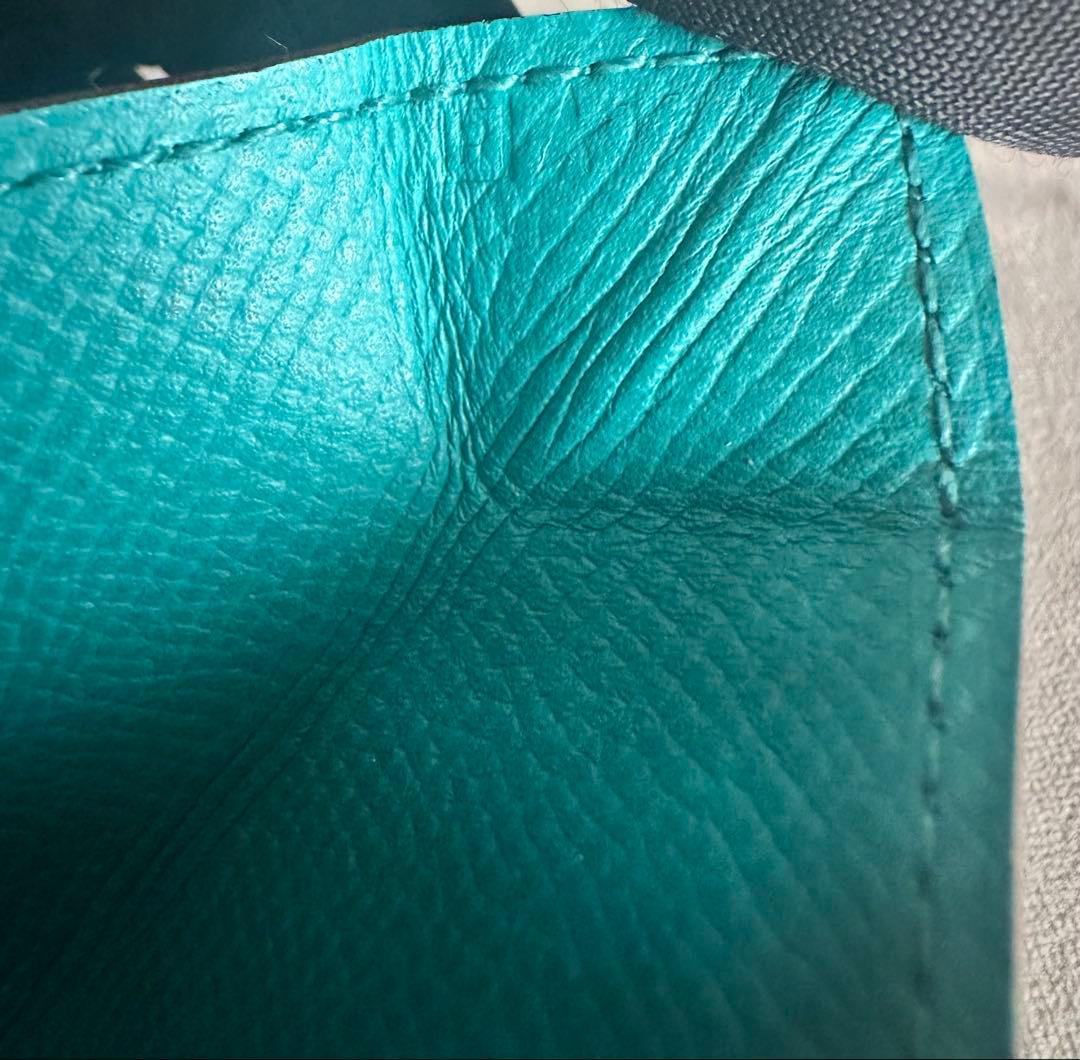 HERMES エルメス　ケース　ルヴァンキャトル　ターコイズ