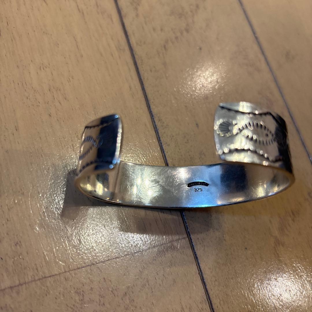 ターコイズ　バングル　silver925 刻印　ビンテージ