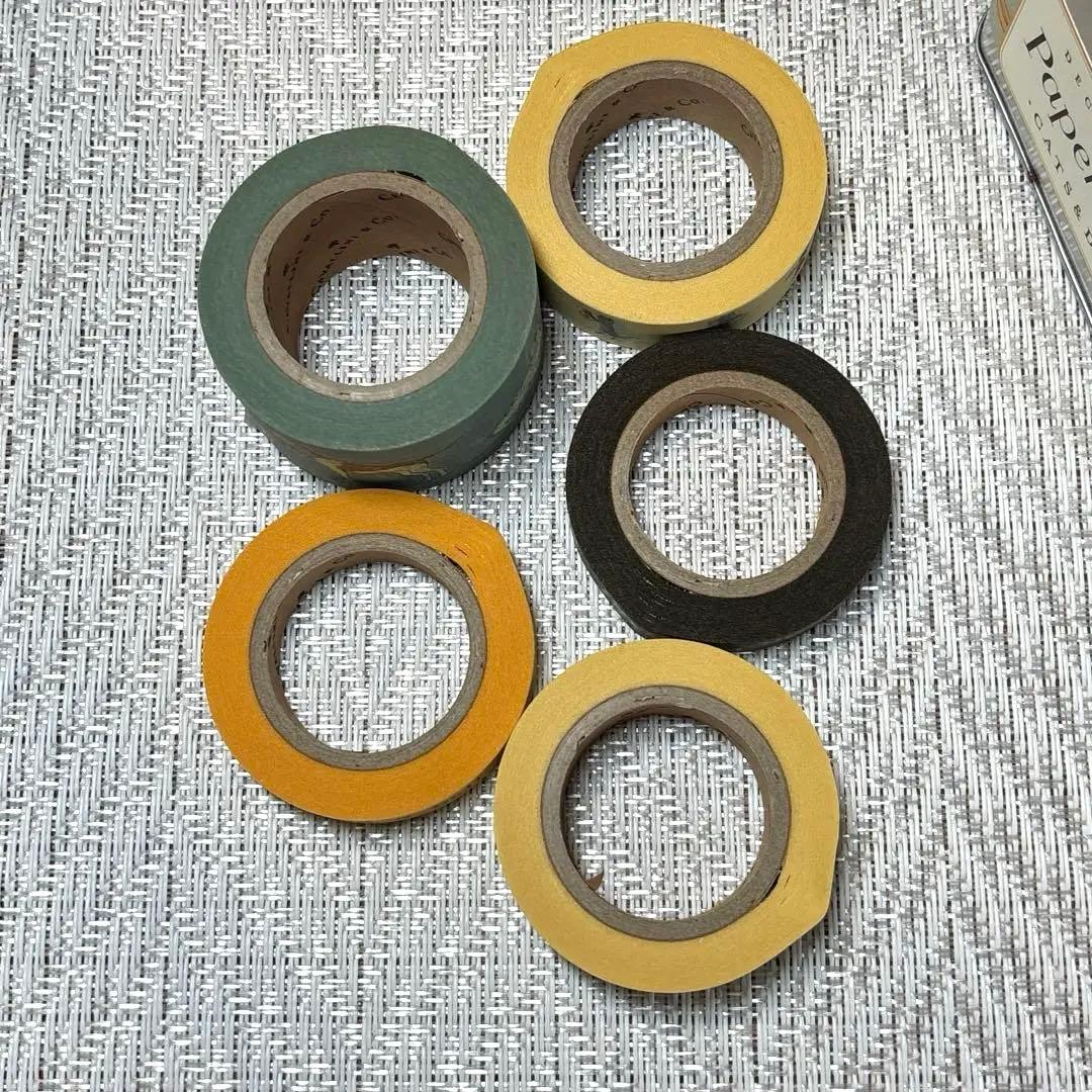 廃盤　カバリーニ　ヴィンテージ　 マスキングテープ　5セット（25巻）