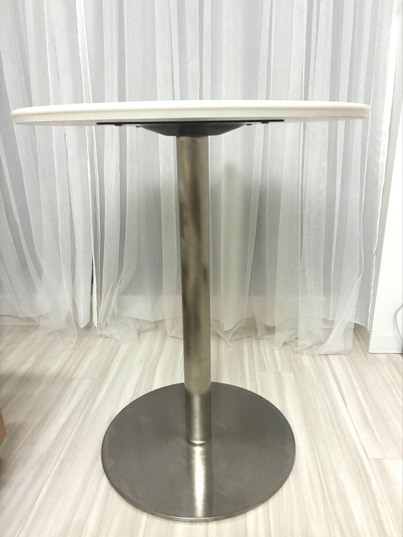 丸テーブル 直径60cm ステンレス脚