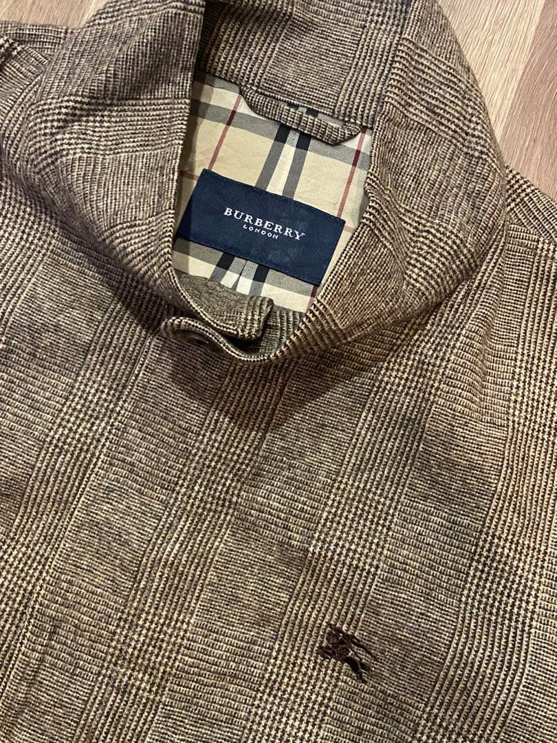 BURBERRY チェック柄ジャケット ブラウン
