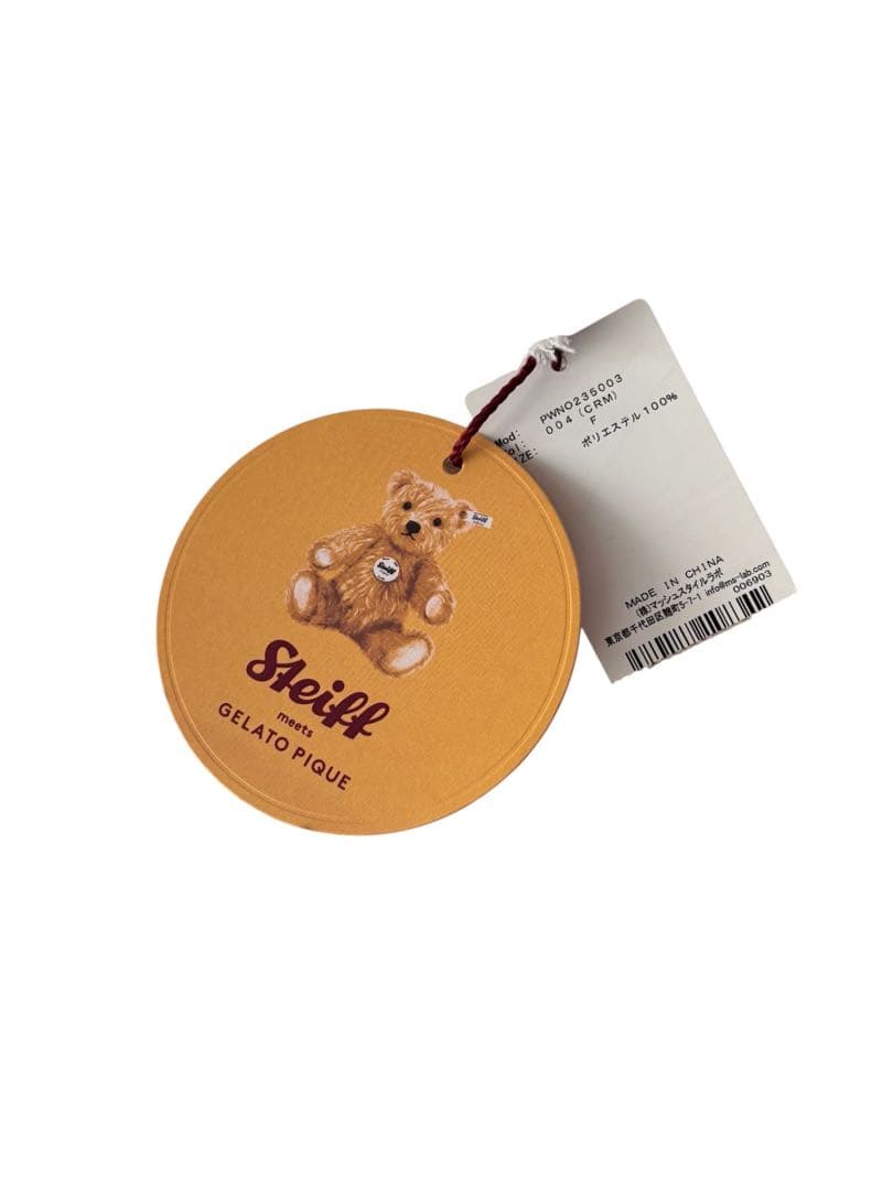 新品ジェラートピケ Steiff シュタイフ パウダージャガードワンピース