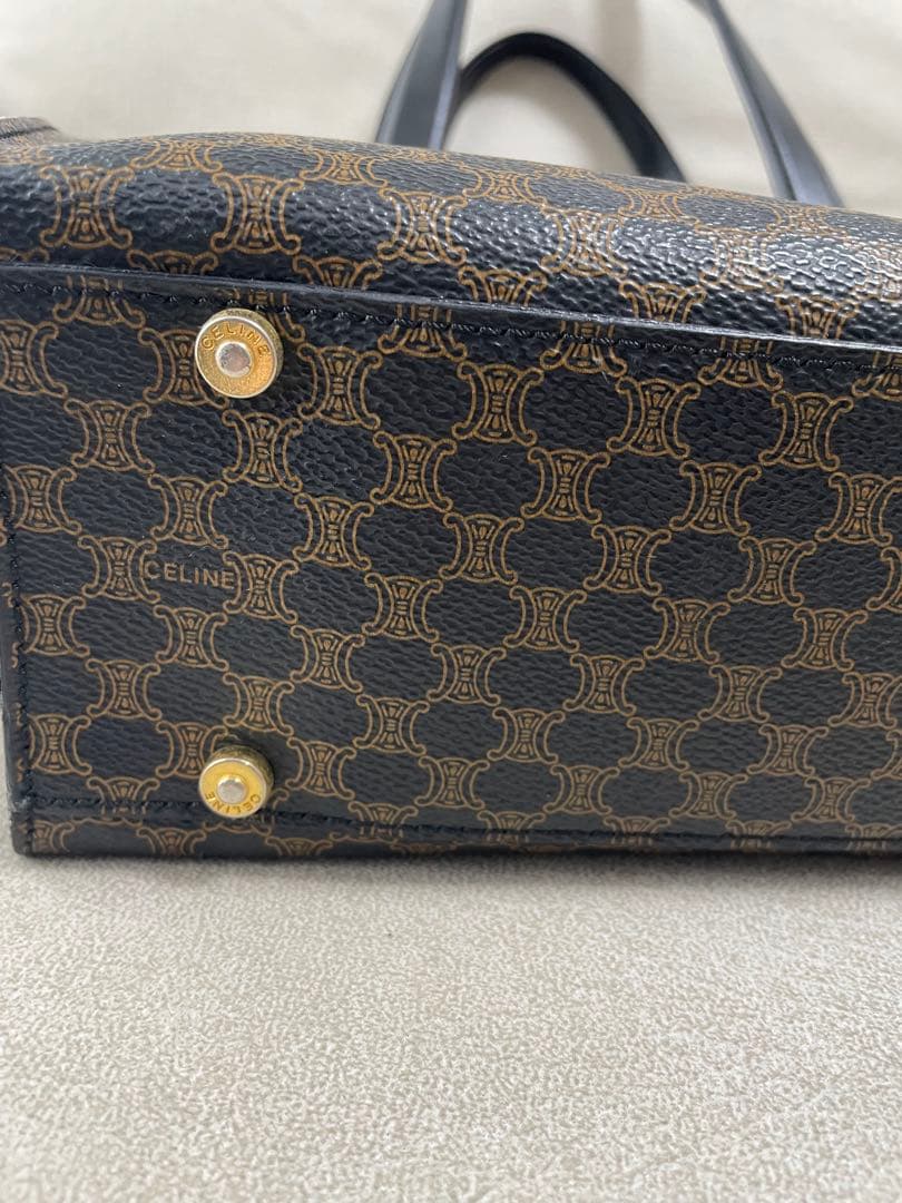 CELINE セリーヌ　オールド ハンドバッグ マカダム　MC99/2 美品