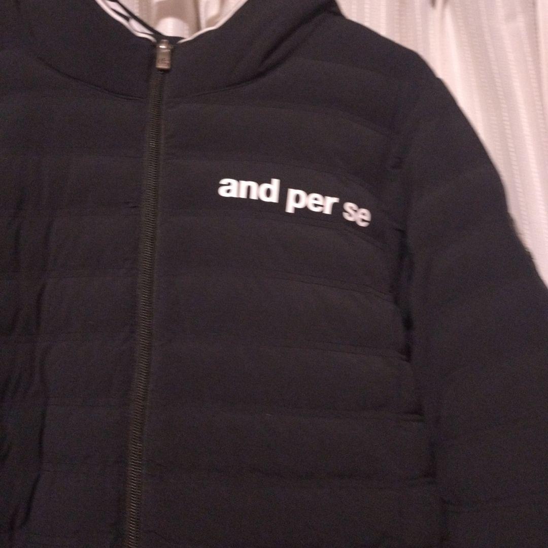 and per se フード付きジャケット 黒