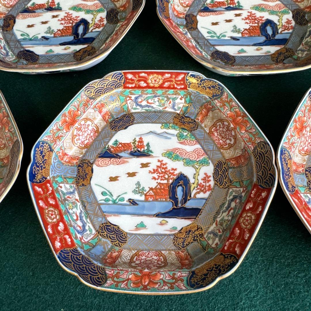 有田焼 錦色絵 銘々皿5枚セット