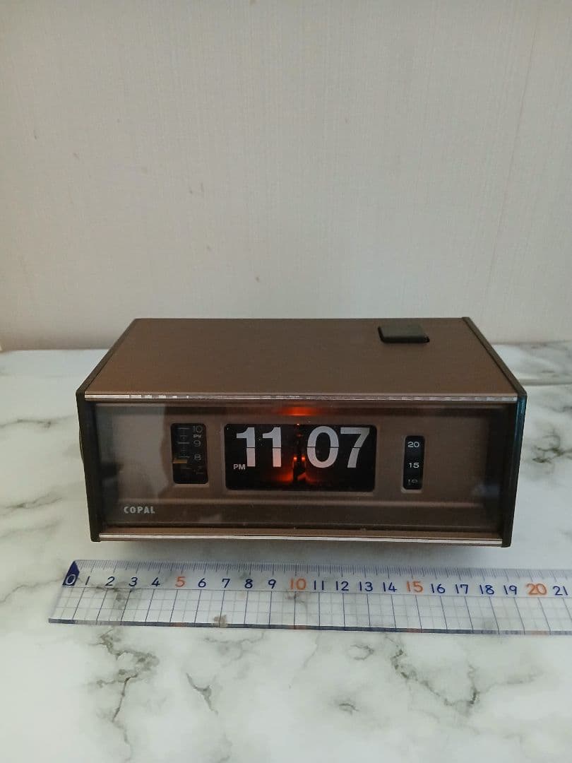 COPAL パタパタ時計 昭和レトロ 702 メタルゴールド 50Hz 希少品