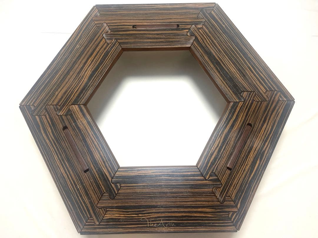 the Arth/ざあーす/ヘキサテーブル/六角テーブル/黒しま次郎