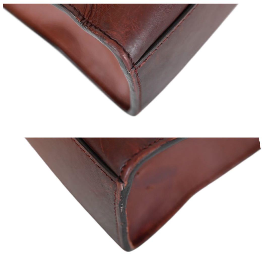 【美品】ルイヴィトン　サックプラバッグ　ハンドバッグ　茶色　ブラウン　レザー