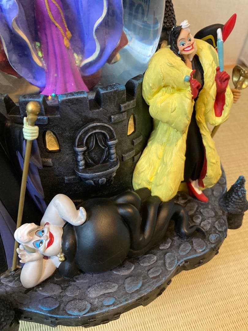【訳あり】ディズニー ヴィランズ スノードーム オルゴール