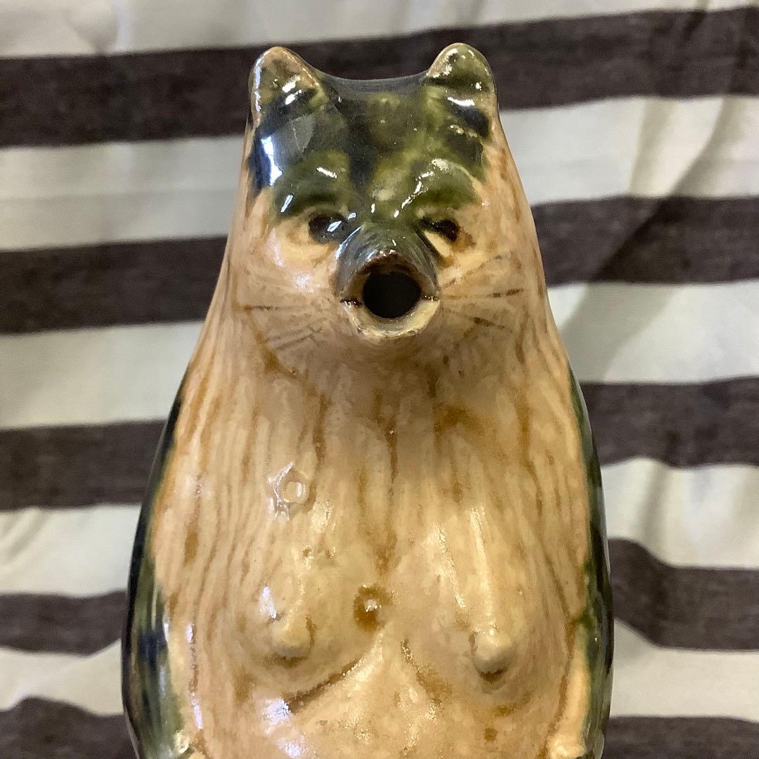 昭和レトロ 茂林寺 分福茶釜 狸 陶器製 徳利 お猪口 セット