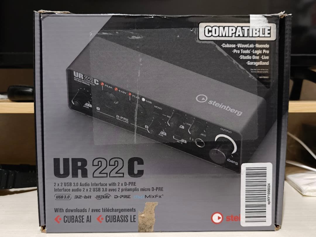 【動作良好】Steinberg UR22C ※外箱ダメージ・USBケーブル欠品