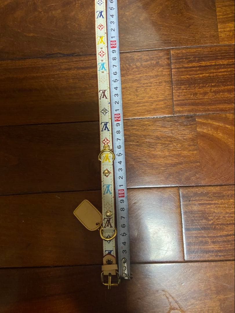 Louis Vuitton　ルイヴィトン　首輪　モノグラム　レザー　犬用品