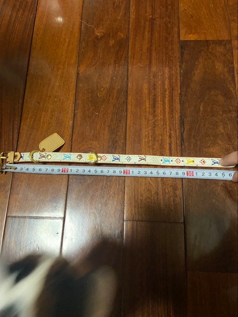 Louis Vuitton　ルイヴィトン　首輪　モノグラム　レザー　犬用品