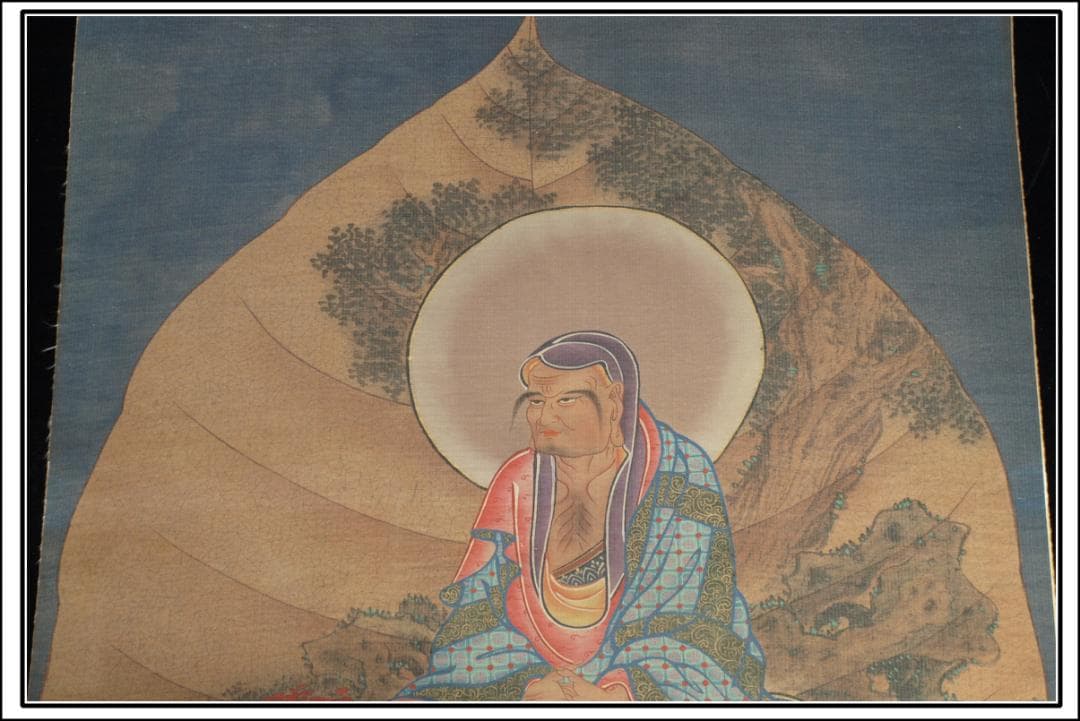 明時代 肉筆保證　掛け軸　捲り 古董品古美術 BD823C11-4