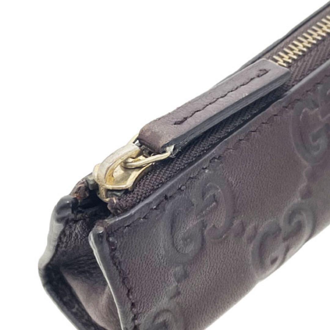 グッチ ペンケース 筆箱 筆記用具 シマライン 革 15965