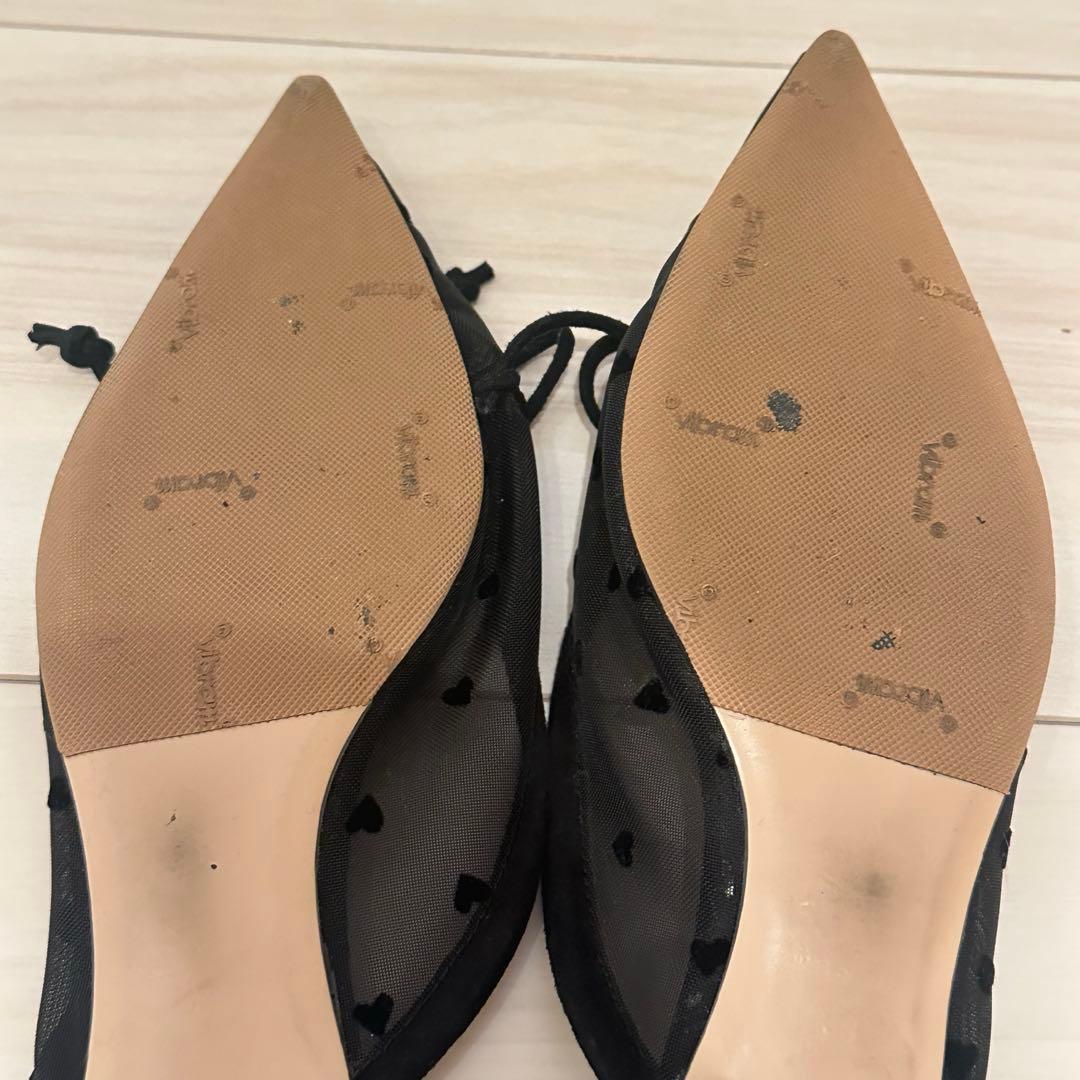 最終値下げ☆PIPPICHICハートメッシュミュール サンダル サイズ36