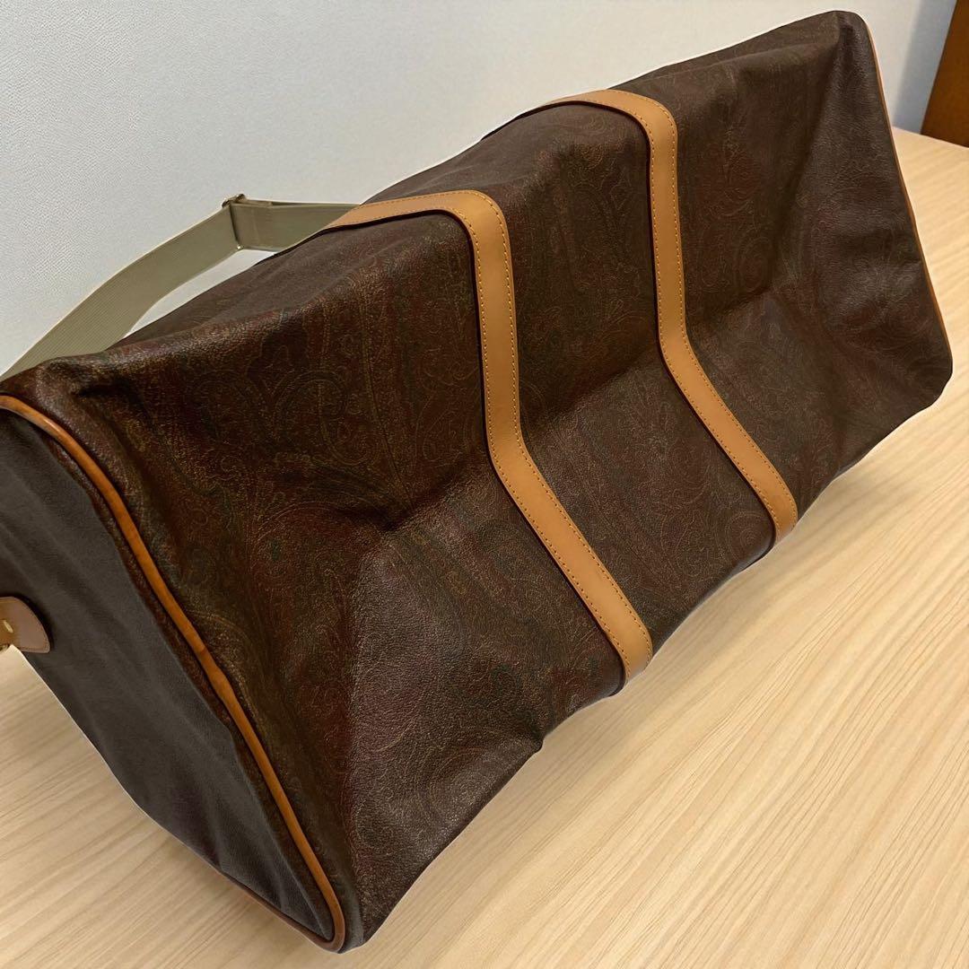 ETRO / 大容量 レザー ペイズリー柄 2WAYボストンバッグ イタリア製