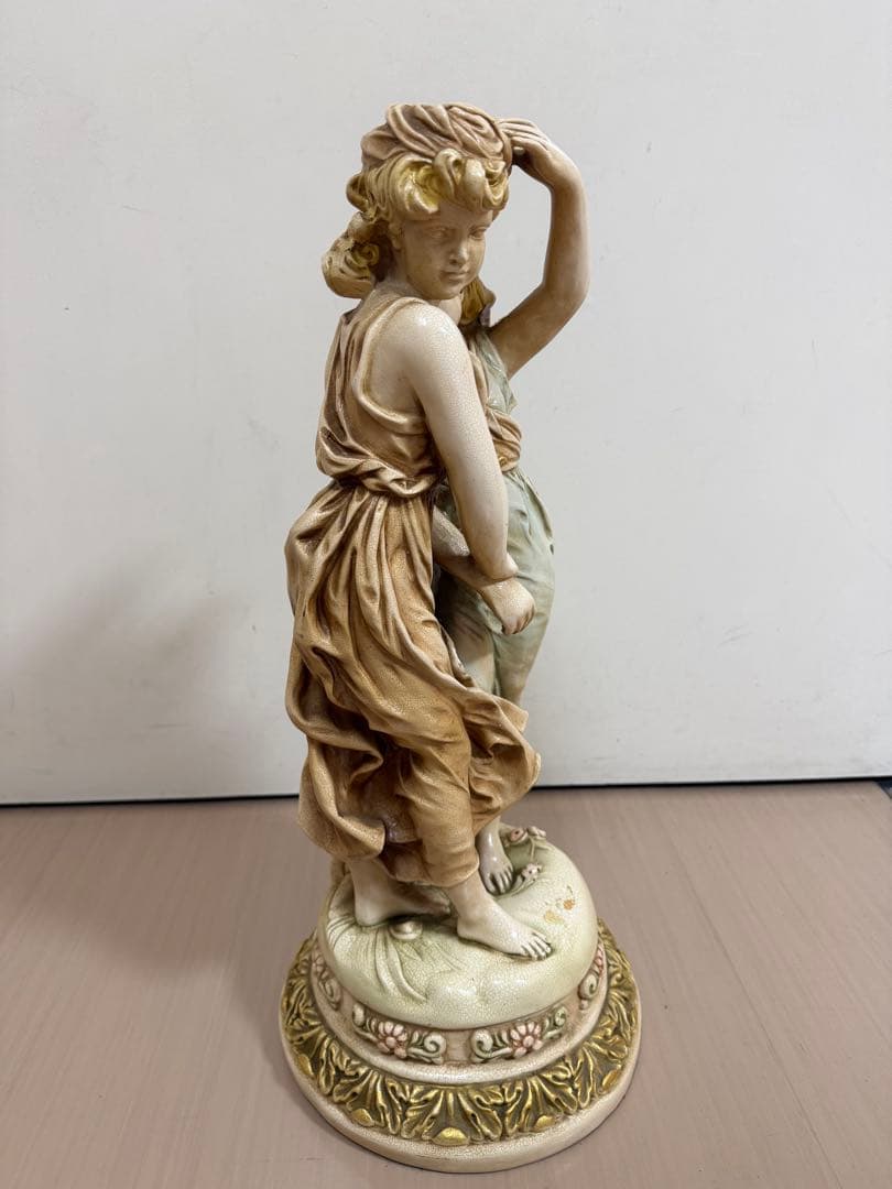 西洋アンティーク　女性像　アンティーク　陶器　 オブジェ